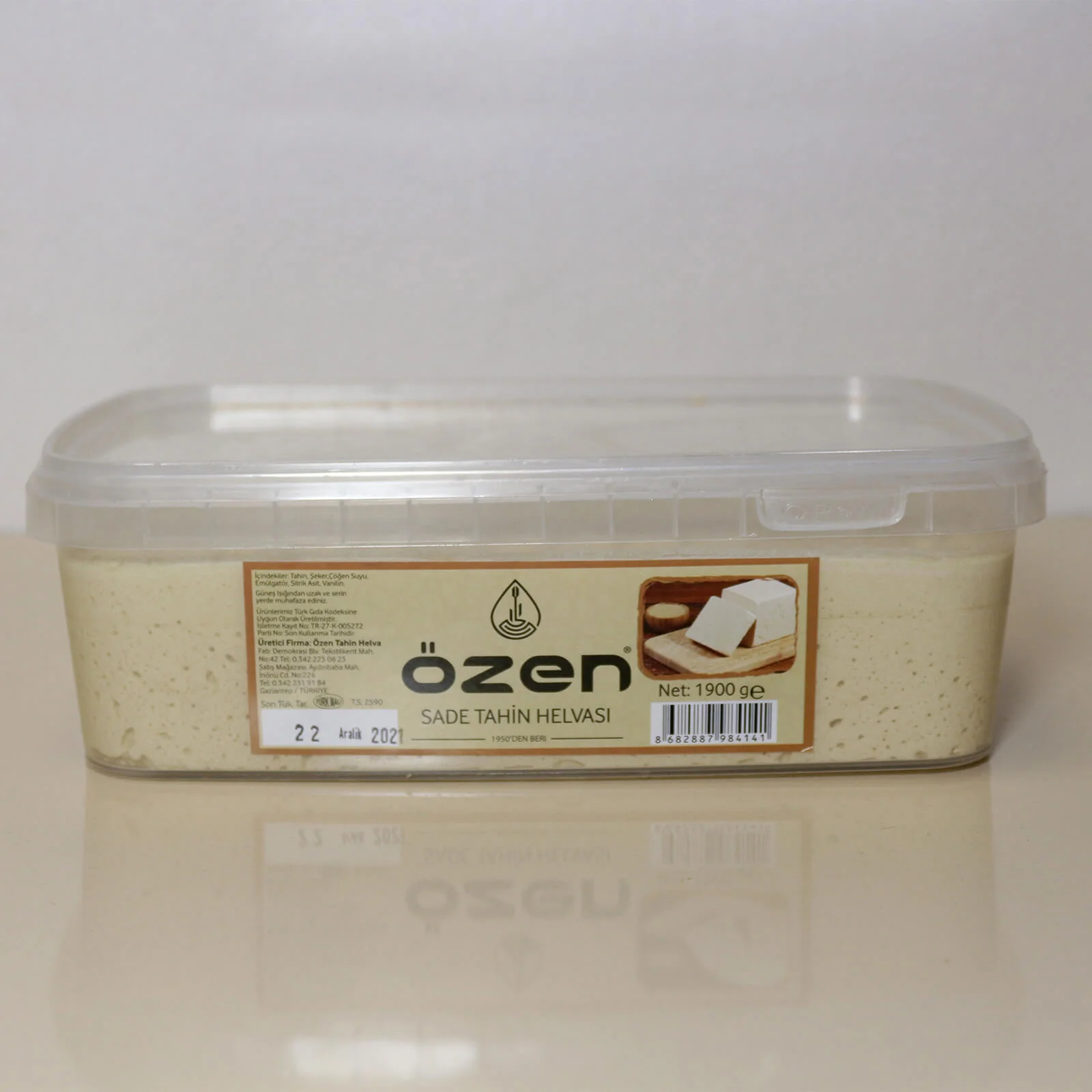 Özen Sade Tahin Helvası 1900 Gr - Görsel 1